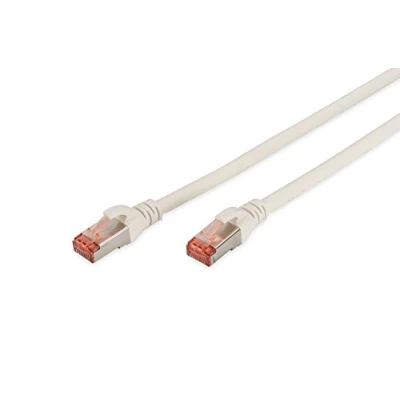 Abbildung von DIGITUS LAN Kabel Cat 6 3m RJ45 Netzwerkkabel S/FTP Geschirmt Kompatibel zu 6A &amp; 7 Weiß