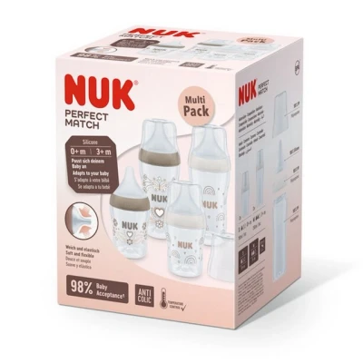 Abbildung von NUK Babyflasche Perfect Match Multipack 4er Flaschen Set