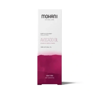 Abbildung von Mohani Avocadoöl BIO Kaltgepresst Ideal bei sehr trockener Haut 100% Rein und Beruhigendes Pflegeöl für Köper Gesicht Natürliche Kosmetik Kopfhaut Haare (100ml)
