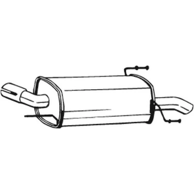 Abbildung von BOSAL 185 553 Endschalldämpfer OPEL: Astra G CC