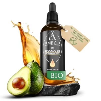 Abbildung von Avocadoöl Bio Kaltgepresst I für Haare, Gesicht, Körper, Haut, Nägel 100% naturrein und nachhaltig Natürlich Kosmetik Hautpflege Vegan Tierversuchsfrei 100 ml