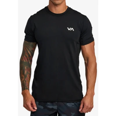 Abbildung von RVCA Sport VENT HAUT Manches Courtes Tshirt print, Herren, Größe: Small, Black