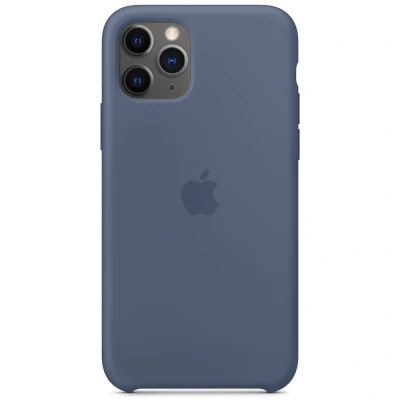 Abbildung von Apple iPhone 11 Pro Hülle Silikon Original Soft Case/Backcover Handyhülle Blau