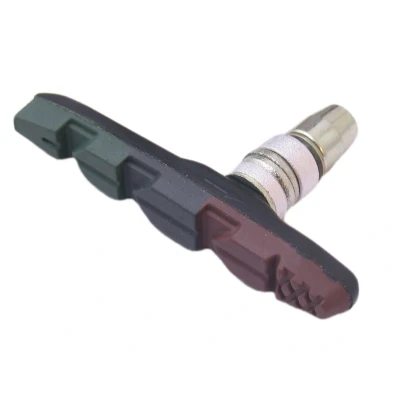 Abbildung von Bremsschuh Satz Edge Für V Bremse Triple Colours (Schwarz/Grün/Braun)