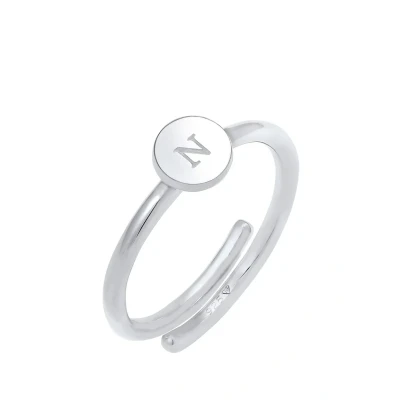 Abbildung von Elli Letter N Ring, Damen, Größe: 54, Silver