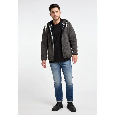 Abbildung von Strickfleece Blousonjacke Schmuddelwedda S / Grau Melange 100% Polyester