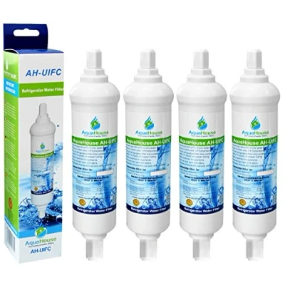 Abbildung von 4x AH UIFC Compatilbe Wasserfilter für Kühlschrank LG &amp; Hotpoint BL9808, 3890JC2990A, 5231JA2012B, 5231JA2012A Daewoo DD 7098 mit Schraubanschluss