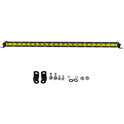 Abbildung von Willpower Led Offroad Scheinwerfer 63cm 120W Gelbe Bernstein Einzelne Reihe Arbeitsscheinwerfer Bar 12V 24V Zusatzscheinwerfer 6000K IP67 Wasserdicht für Auto LKW Traktor Truck