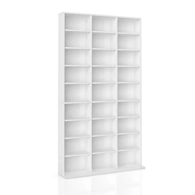 Abbildung von Vicco CD Regal Jukebox, Weiß, 102 x 178 cm