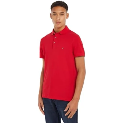 Abbildung von Tommy Hilfiger 1985 SLIM Poloshirt, Herren, Größe: Large, Primary red
