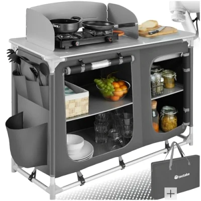 Abbildung von tectake 800585 Outdoor Camping Küche Diverse Modelle wähblar (Typ 2 Nr. 402920)