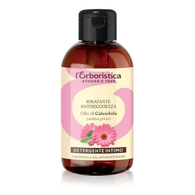 Abbildung von L&#039;Erboristica Athena&#039;s feuchtigkeitsspendendes Intimwaschmittel gegen Spritzwasser beruhigende Intimseife mit Ringelblumenöl pH 4,0 250 ml