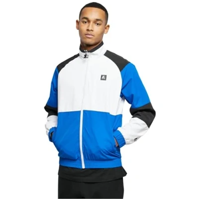 Abbildung von Starter Retro Leichte Jacke, Herren, Größe: XXL, White cobaltblue black