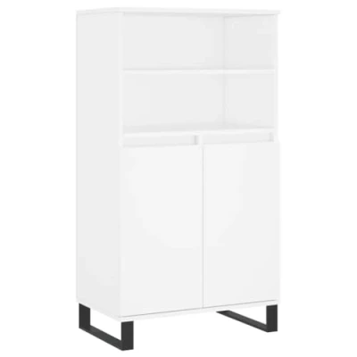 Abbildung von vidaXL Highboard Weiß 60x36x110 cm Holzwerkstoff (1 St)