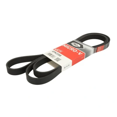 Abbildung von GATES Micro V 6PK2358 Keilrippenriemen 2358 6 Polyester, EPDM (Ethylen Propylen Dien Kautschuk) HUMMER: H2 Geländewagen geschlossen