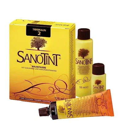 Abbildung von 2 x Sanotint Haarfarbe Nr. 2, tiefbraun, 125 ml
