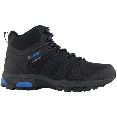 Abbildung von HI TEC Raven MID WP Hikingschuh, Herren, Größe: 46, Black/blue Schuhe