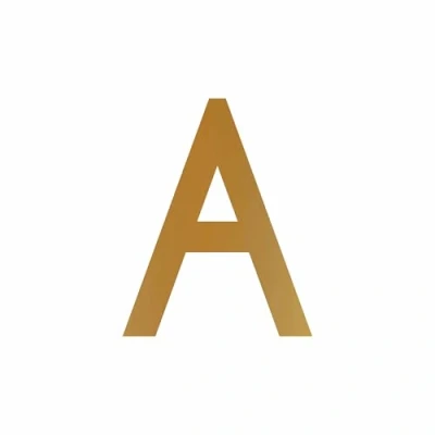 Abbildung von Buchstaben Aufkleber, wetterfest, einzelner Buchstabe A, Gold, 10 cm (100mm) großgeschrieben