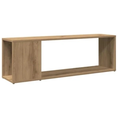 Abbildung von vidaXL TV Schrank, Lowboard für Fernseher, Fernsehtisch mit Stauraum, Fernsehschrank Schlafzimmer Wohnzimmer, Artisan Eiche Holzwerkstoff