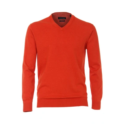 Abbildung von Casamoda Strickpullover, Herren, Größe: Large, Orange