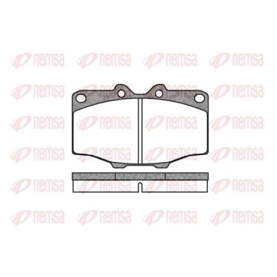 Abbildung von REMSA 0132.00 Bremsbelagsatz Vorderachse TOYOTA: Land Cruiser Prado 70 SUV, 60, SUV Cabrio