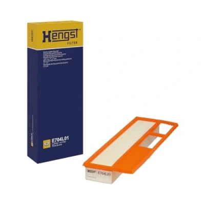 Abbildung von HENGST FILTER E704L01 Luftfilter 56 144 375 Filtereinsatz FIAT: Grande Punto Schrägheck, Doblo I Cargo, Qubo, ALFA ROMEO: MiTo