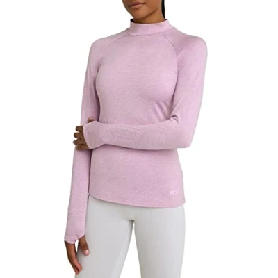 Abbildung von TCA Damen SuperThermal Performance und Kompressions Laufoberteil, Training Baselayer mit Stehkragen Rosa, L