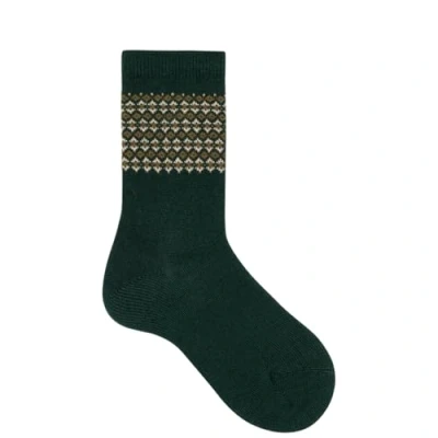 Abbildung von Hudson Damen Socken Nordic Fashion bottle green 0541 39 42