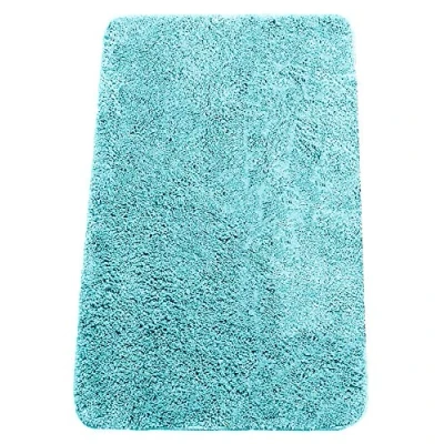 Abbildung von Brandsseller Badematte 60x90 cm Badteppich Badvorleger Badezimmerteppich Duschvorleger Türkis