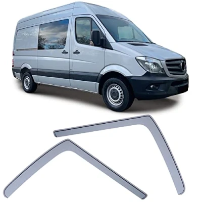 Abbildung von Windabweiser Regenabweiser Windschutz Schwarz für Mercedes Sprinter W906 06 18