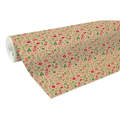 Abbildung von Clairefontaine 211725C Rolle Geschenkpapier aus recycling Kraftpapier, 50mx70 cm 70g, Weichnachten, 1
