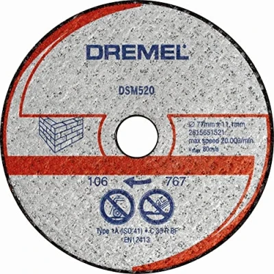 Abbildung von Dremel DSM520 2615S520JB Trennscheibe gerade 77 mm 2 St. (2615S520JB)