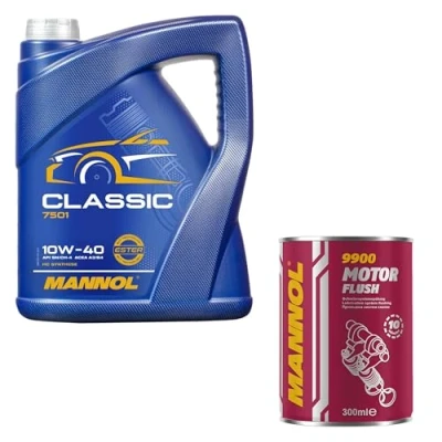 Abbildung von 5L MANNOL Motoröl Classic 10W 40 Motorspülung Motor Flush Reiniger