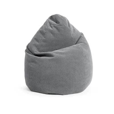 Abbildung von SITTING POINT only by MAGMA BeanBag COMODO XXL Sitzsack mit Plüsch aus 100% Polyester 80x130cm, Hülle waschbar, Oeko TEX Standard Zertifiziert, mittelgrau