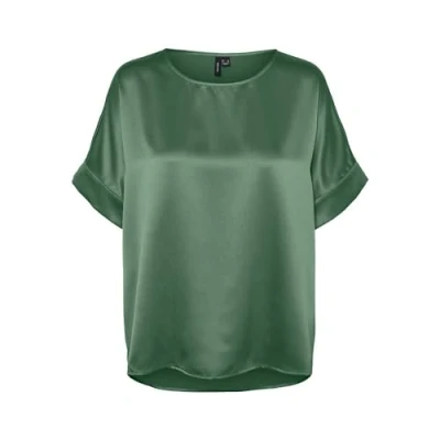 Abbildung von Vero Moda Curve Vmcmerle O NECK Tshirt basic, Damen, Größe: 44, Hedge green