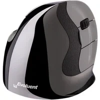 Abbildung von Evoluent VerticalMouse D Kabellose USB Maus für Rechtshänder, Größe M, VMDMW, Schwarz, Silber, Grau, Medium