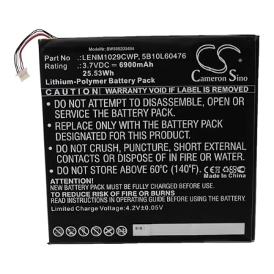 Abbildung von vhbw Akku kompatibel mit Lenovo Miix 310 10ICR 80SG, Z8350 Notebook (6900mAh, 3,7V, Li Polymer)