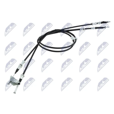Abbildung von NTY HLR PL 017 Handbremsseil hinten links, rechts 1592, 1403 Scheibenbremse OPEL: Astra G CC, Caravan, Cabrio