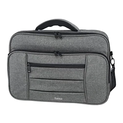 Abbildung von Hama Laptop Tasche bis 15.6 Zoll (Notebook für Laptop, Tablet, MacBook, Chromebook 15,6 Zoll, Umhängetasche als Arbeitstasche oder Schultasche Herren und Damen) grau