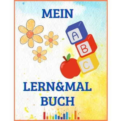 Abbildung von Lern und Malbuch für Kinder: ABC Mit Bildern grossen Ausmalspass ab 4 Jahren Tieren, Buchstaben zum Ausmalen Nachmalen: Kreativer Mal ... Ausmalen, Nachmalen Lernen.