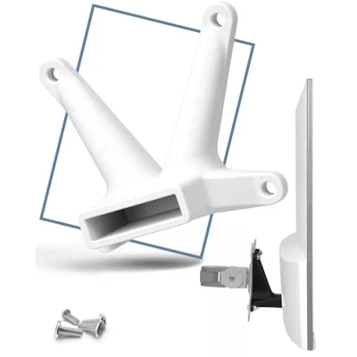 Abbildung von 3IDEE VESA Adapter kompatibel mit HP Monitor (22f, 22es, 22ea, 24f, 24fh, 24fw, 24es, 24er, 24ea, 27f, 27fh, 27fw, 27es, 27er, 27ea) inklusive Schraubenset 75x75 mm (Weiß)