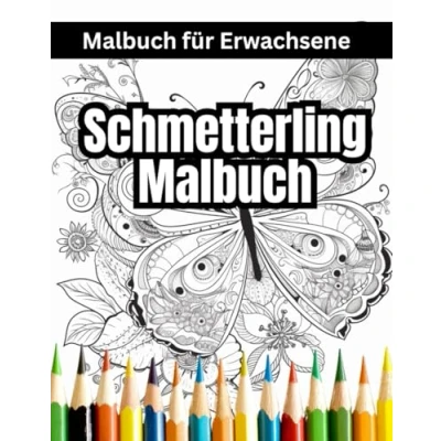Abbildung von Schmetterling Malbuch für Erwachsene: Ein zauberhaftes Ausmalbuch jedes Alter Stressabbau, Entspannung und Achtsamkeit