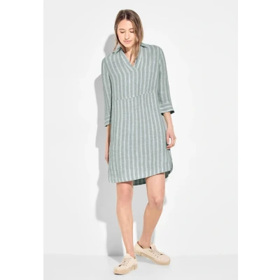 Abbildung von Cecil MIT Streifen Freizeitkleid, Damen, Größe: Large, Grün