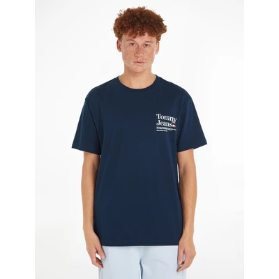 Abbildung von Tommy Jeans Modern TEE Tshirt print, Herren, Größe: Small, Dark night navy