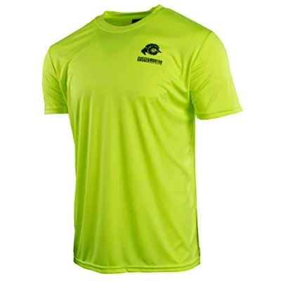 Abbildung von GUGGEN Mountain Herren Funktionsshirt Funktionswäsche Funktions T Shirt Sport Outdoor Aktivitäten Schnelltrocknend Kurzarm Atmungsaktive Gelb S