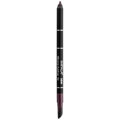 Abbildung von IMPALA Wasserdichter Eyeliner mit Silikon, Lila Nº 04 Präziser Strich oder rauchiger Effekt Leicht aufzutragende cremige Textur Intensive, lang anhaltende und wasserfeste Farbe