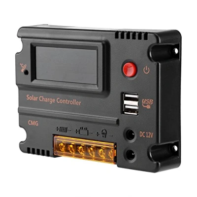 Abbildung von Fdit Dc 12 V/24 V 10 A Regler LCD Solar Panel Intelligente Controller Akku Laderegler Timer Dual USB Port Haushalt System