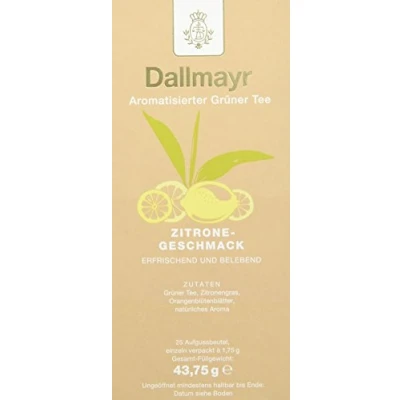 Abbildung von Dallmayr Tee Aufgussbeutel Grüner Zitrone, 1er Pack (1 x 43,75 g)