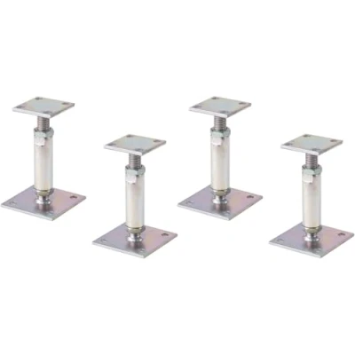 Abbildung von Alberts Pfostenträger, Pfostenträger 4er Set Pfostenanker höhenverstellbar 150 190 mm feue