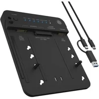Abbildung von ICY BOX HDD/M.2 NVMe SSD Docking Station USB 3.2 Gen 2 (10 Gbit/s), Festplatten Klonstation &amp; Lesegerät (SATA 2,5/3,5 Zoll M.2 NVMe), Extern, Adapter, C A, IB 2913MCL C31